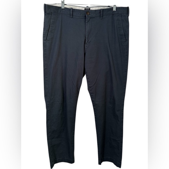 J Crew Men’s Flex Straight Leg Blue Chino Pants size 38 x 32 - Picture 1 of 6
